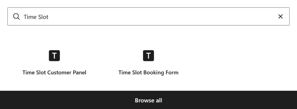 Time Slot booking form and customer panel blocks in WordPress Block Editor