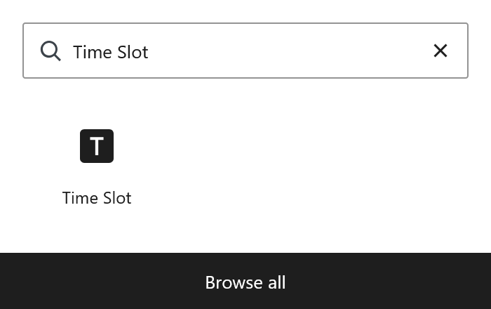 Time Slot WordPress booking form block