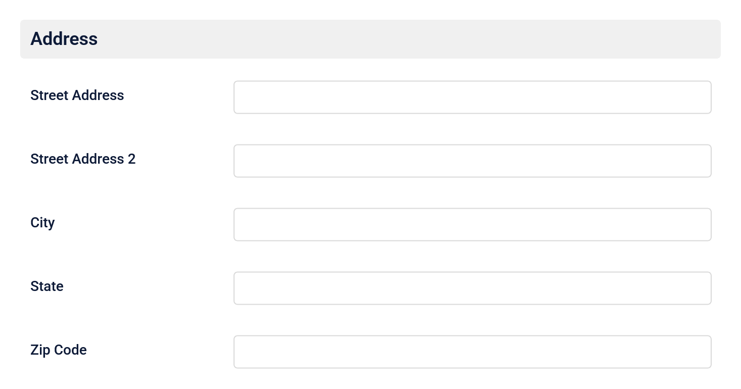 Company address settings in Time Slot WordPress admin area