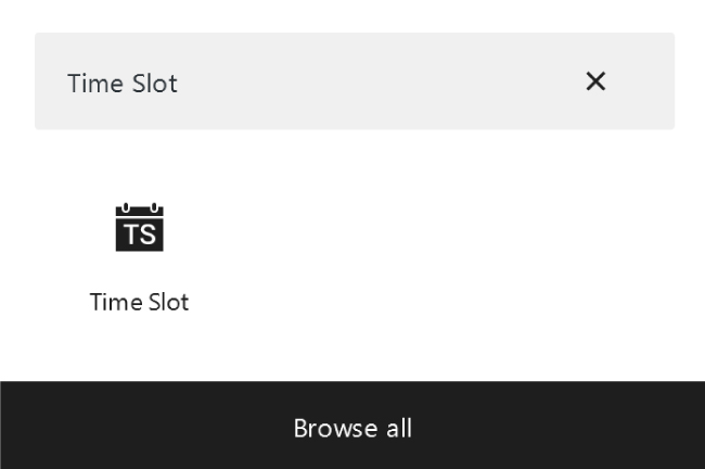 Time Slot WordPress booking form block