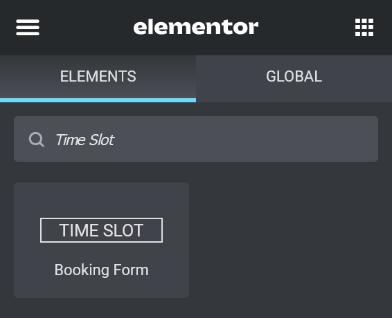 Time Slot Elementor Widget