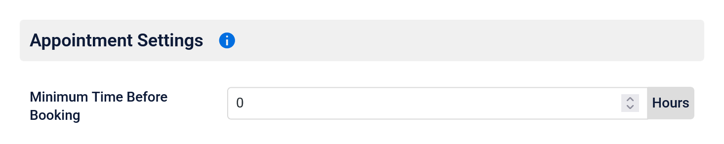 Set how far in advance customers must book an appointment