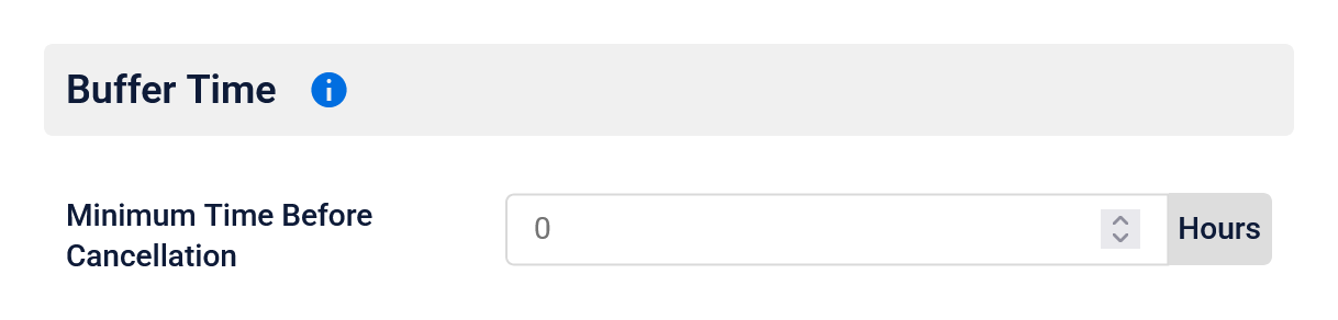 Time Slot Pro customer panel minimum time before cancellation